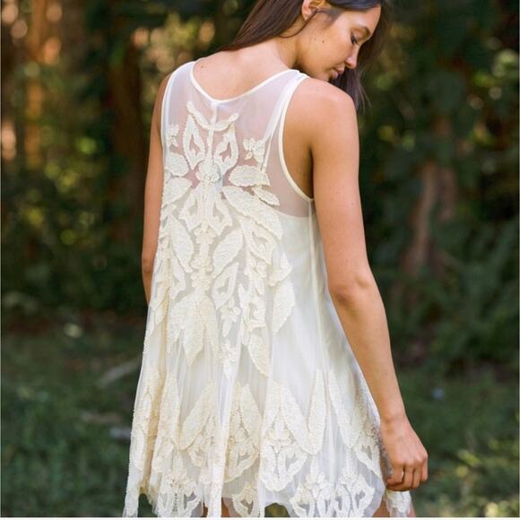 Free People La Palma Trapeze Beaded Mini Dress - Picture 9 of 9